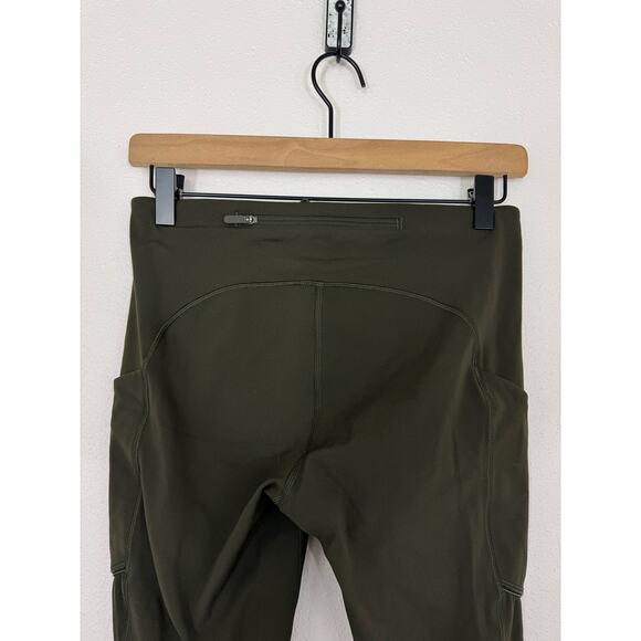 Lululemon Speed Up Mid-Rise Tight Leggings Dark Olive Size 6 - Picture 6 of 10